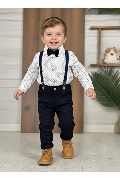 my petit panda 100% Cotton Baby Boy Set with Snap Buttons on the Bottom, Lycr...