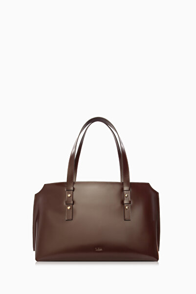 Tuğba Deri Kol Çantası - Acı Kahve