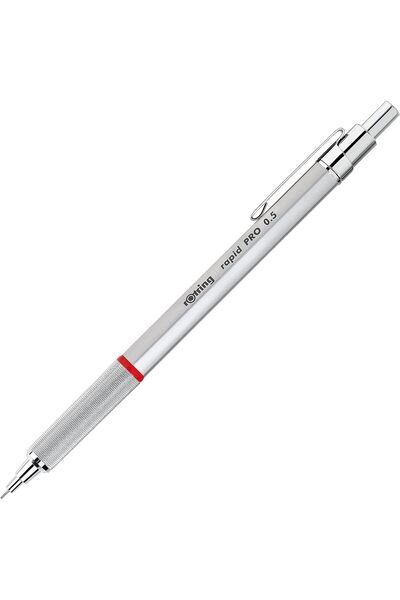 BRF TrendySell Rotring Rapid PRO Mekanik Kurşun Kalem, Krom, 0.5 mm