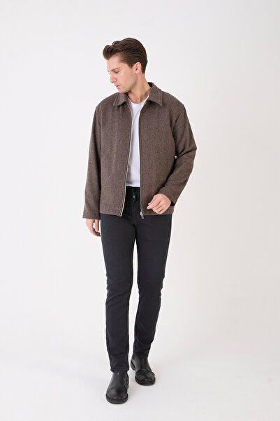 RUVEN TEKSTİL Zippered Cashmere Coat