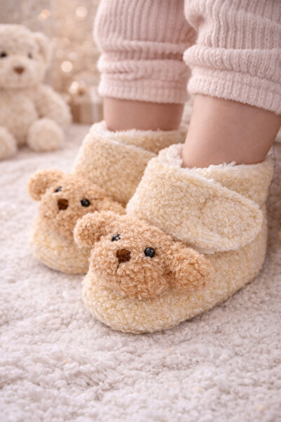 Bebelul Cizmulite imblanite crem - Oita