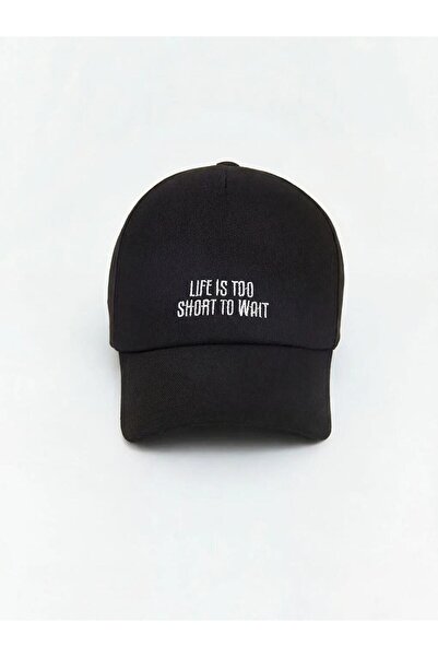 LC Waikiki Καπέλο για κορίτσια με στάμπα μαύρου κειμένου (S6)