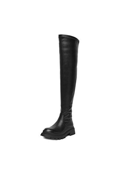 DeeZee Thigh High Boots Women Black 5650-1