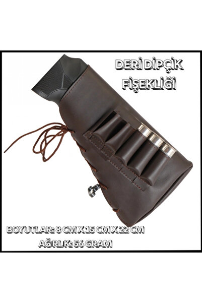 Uygunayakala Uyguna-Yakala5'li Deri Fişeklik Kahve-38048-K