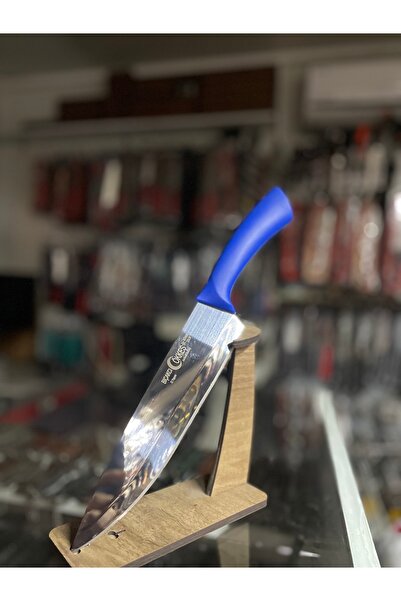 Bıçakcı 34 cm Profesyonel Şef Bıçağı – Ayna Perdah, Ergonomik Sap