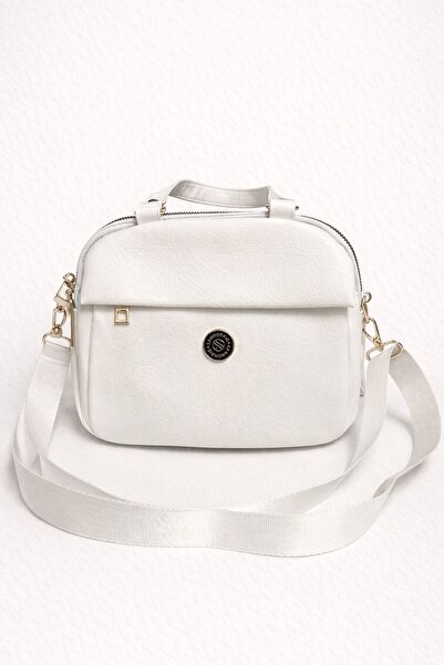 ZERVA QUEEN Women's White Crossbody Daily Hand and Shoulder Bag |   Zippered,...