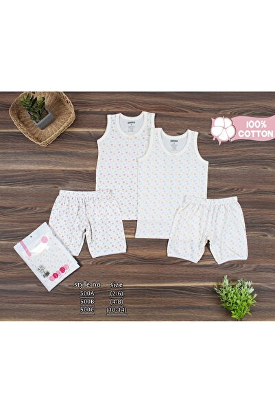 MAC CENTER طقم داخلي أطفال قطن 100% – فانيلة بدون أكمام مع شورت – ناعم ومريح ...