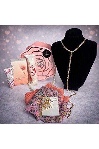 velve Delicate Pink set for women, Arabic perfume, hand cream, necklace with ...