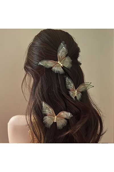 CARAVSTORE 3-Piece Women's Butterfly Hair Clip