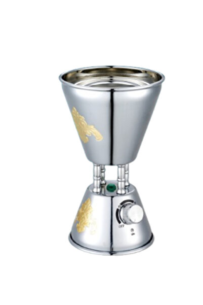 HOME MASTER مبخرة كهربائية من هوم ماستر، ذهبية وفضية، رقم 554