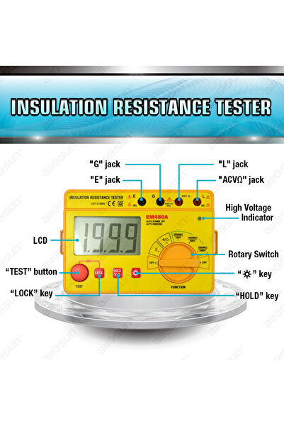 All Sun Aparat masura rezistenta izolatie EM480A