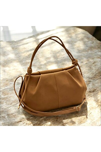 Shero shoes Women's Ossi̇ Suede Pleated Shoulder Bag