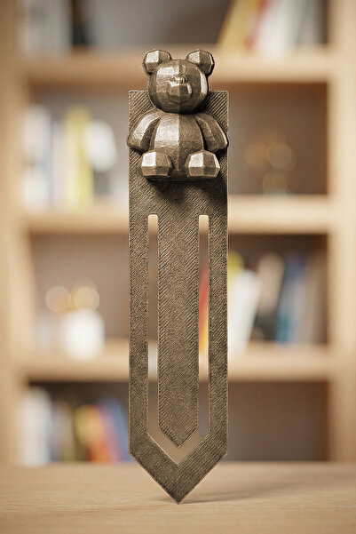 ZAP AKSESUAR Teddy Bear Figured Bookmark Handmade Special Design 3D Cute Gift...