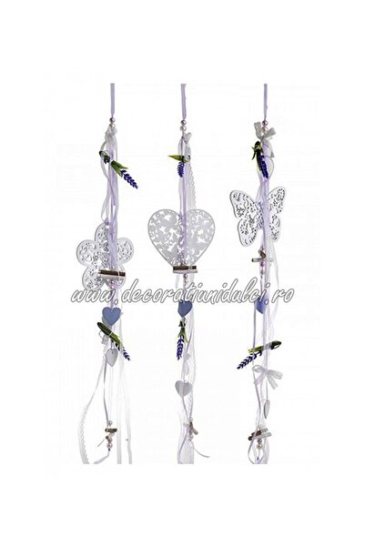 Decoratiuni Dulci Σετ 3 διακοσμητικών με κορδόνι λεβάντας