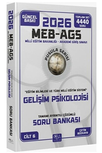 CBA Akademi YENİ AGS - CBA Yayınları 2026 MEB-AGS Eğitim Bilimleri Gelişim Ps...