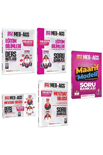 İndeks Akademi YENİ AGS SİSTEMİ - 2026 MEB-AGS Eğitim Bilimleri + Mevzuat Bil...