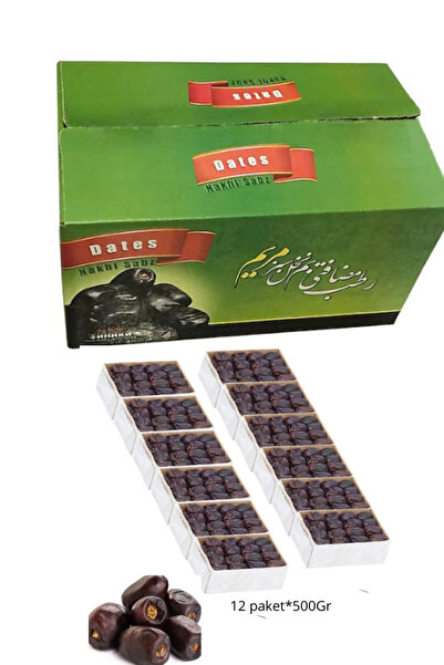 İhlas İran Rutab Hurması Toptan | 12x500 GR (6 KG Koli) | Taze Yumuşak Hurma ...