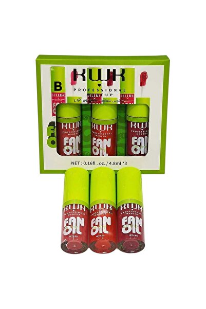 KWK Lip gloss in 3 colors