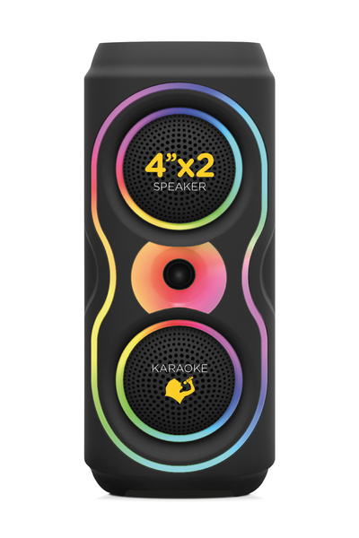 Maxron MXTube 20W Bluetooth Hoparlör Led Işıklı Ses Sistemi Parti Speaker Kar...