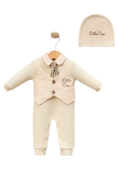 Cherub Baby Little One Baby Boy Jumpsuit with Tie