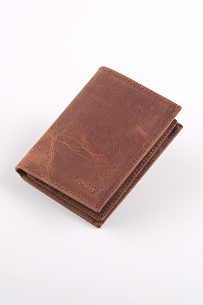 Ancora Leather Hakiki Deri Erkek Cüzdan 43215 - Taba