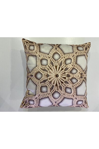 ART ÇEYİZ Digital Printed Throw Pillow Cover 2 Pieces Suede Fabric