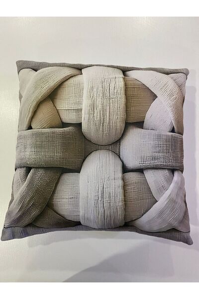 ART ÇEYİZ غطاء وسادة من قماش الجلد المدبوغ مطبوع رقميًا 2 قطعة