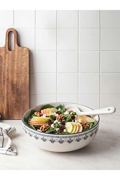 LC Waikiki Mixed Printed Ceramic Salad Bowl 20 cm (S6)