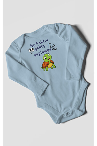 MorivoKids بدلة أطفال مطبوعة من Ne Baktın Gebeş Gaplumba - بودي مزود بأزرار ك...