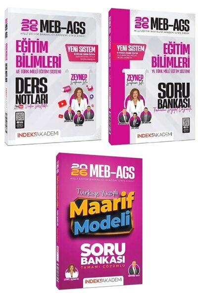 İndeks Akademi YENİ AGS SİSTEMİ - 2026 MEB-AGS Eğitim Bilimleri Video Ders No...