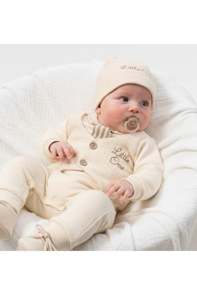 Cherub Baby Little One Baby Boy Jumpsuit with Tie