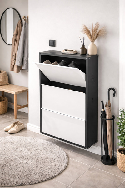 DEFART Metal Ayakkabılık Dolabı Antre Dolabı