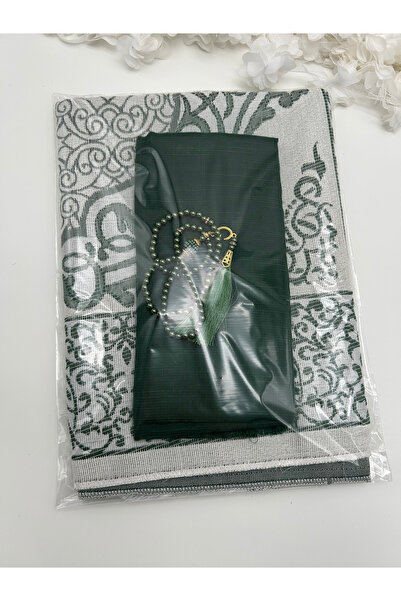 LenaToptan Set de 10 bucăți de covorașe de rugăciune, eșarfe și mărgele de ru...