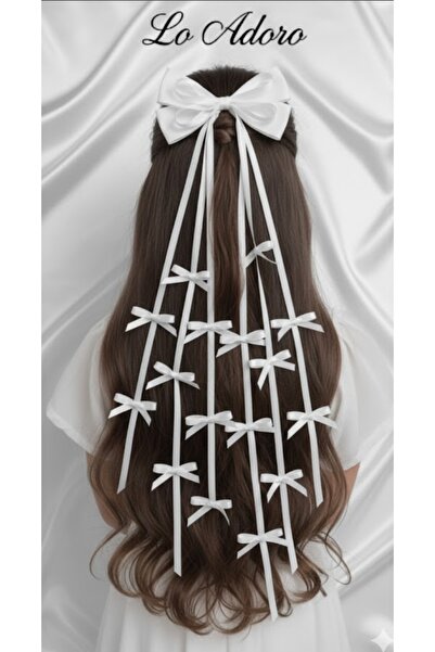 LO ADORO Multiple Ribbon on Wire Ribbon Bow Buckle Special Production Trend B...