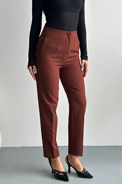 gm giyimarket New Season Women's Modern Cut High Waist Trousers
