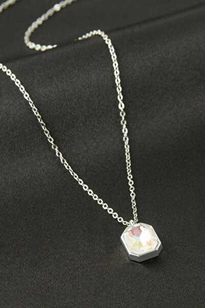 nolva Rectangular Steel Necklace