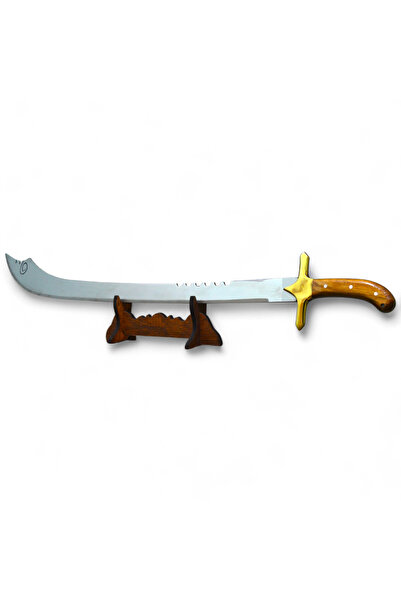 MERTCAN KNİFE Hediyelik 90 cm kılıç Tasarımlı Ahşap Saplı Dekoratif Levha - Ö...