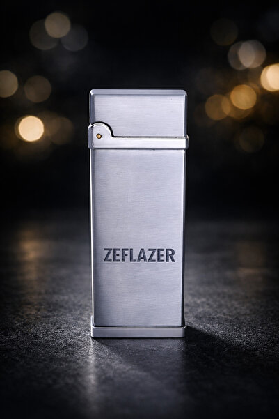 ZEFLAZER Hediyelik Kişiye İsme Özel Sade Tasarım Metal Çakmak