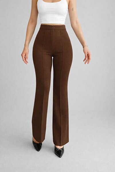 ROVELLA Γυναικείο παντελόνι Palazzo με ψηλή μέση από Lycra