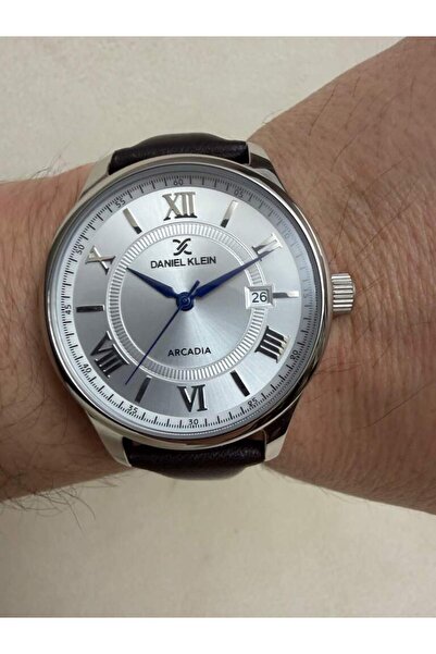 Daniel Klein Dk.1.14051 Classic Brown Leather Strap 41mm Men's Wristwatch