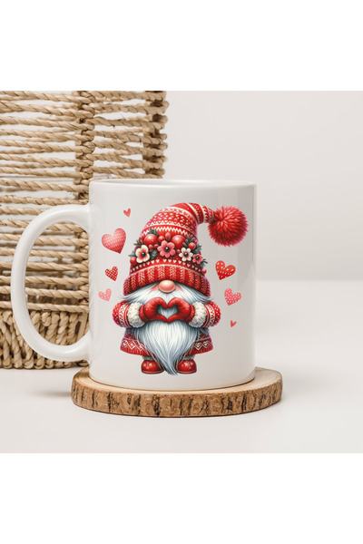 Er-Se Tasarım Romantic Mug Special for Valentine's Day, Mug Full of Love, Gif...