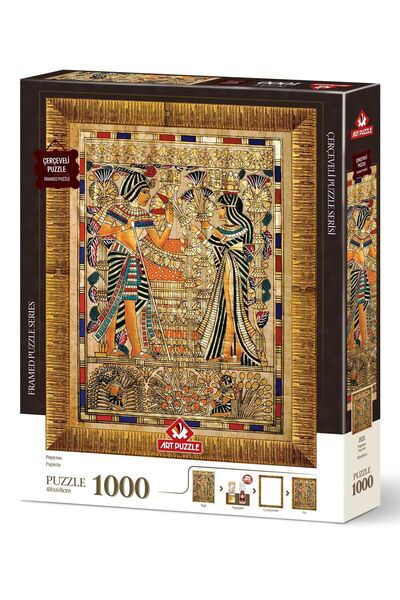 Allians Renkli ve detaylı 1000 Parça Puzzle, Çerçevesiyle tamamlayıcı sanat e...