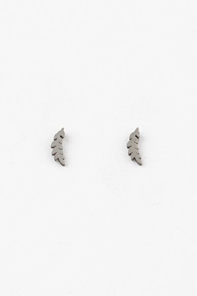 Sortie Aksesuar Yaprak Dal Figürlü Paslanmaz Çelik Renk Atmaz Çivili Küpe