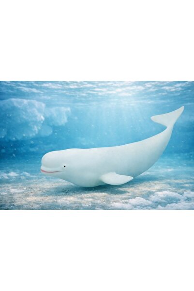 Lisinya Deniz Hayvanları Serisi - Beyaz Balina 30 cm (Lisinya) TYGOO