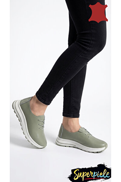 ANGEL BLUE Comfortable women's casual shoes made of soft natural leather with...