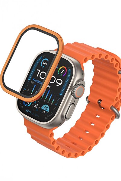 BLUEO واقي شاشة لساعة ألترا 1 / 2 / 3 متوافق مع مقاس 49 ملم من الياقوت والتيت...