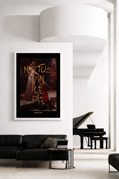 Koi Art Design Λευκό πλαίσιο, μονοκόμματος πίνακας με θέμα τη μοντέρνα τέχνη,...