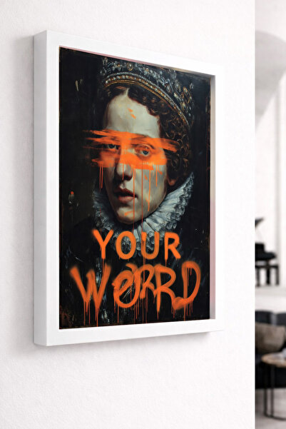 Koi Art Design Λευκό πλαίσιο, μονοκόμματος πίνακας με θέμα τη μοντέρνα τέχνη,...