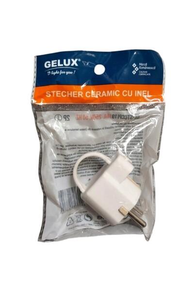 gelux 2 CERAMIC PLUG WITH RING 250V