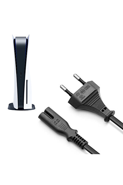 POPKONSOL PS5 Güç Kablosu 1.2m Playstation 5 Uyumlu PS5 Kablo Yedek Parça